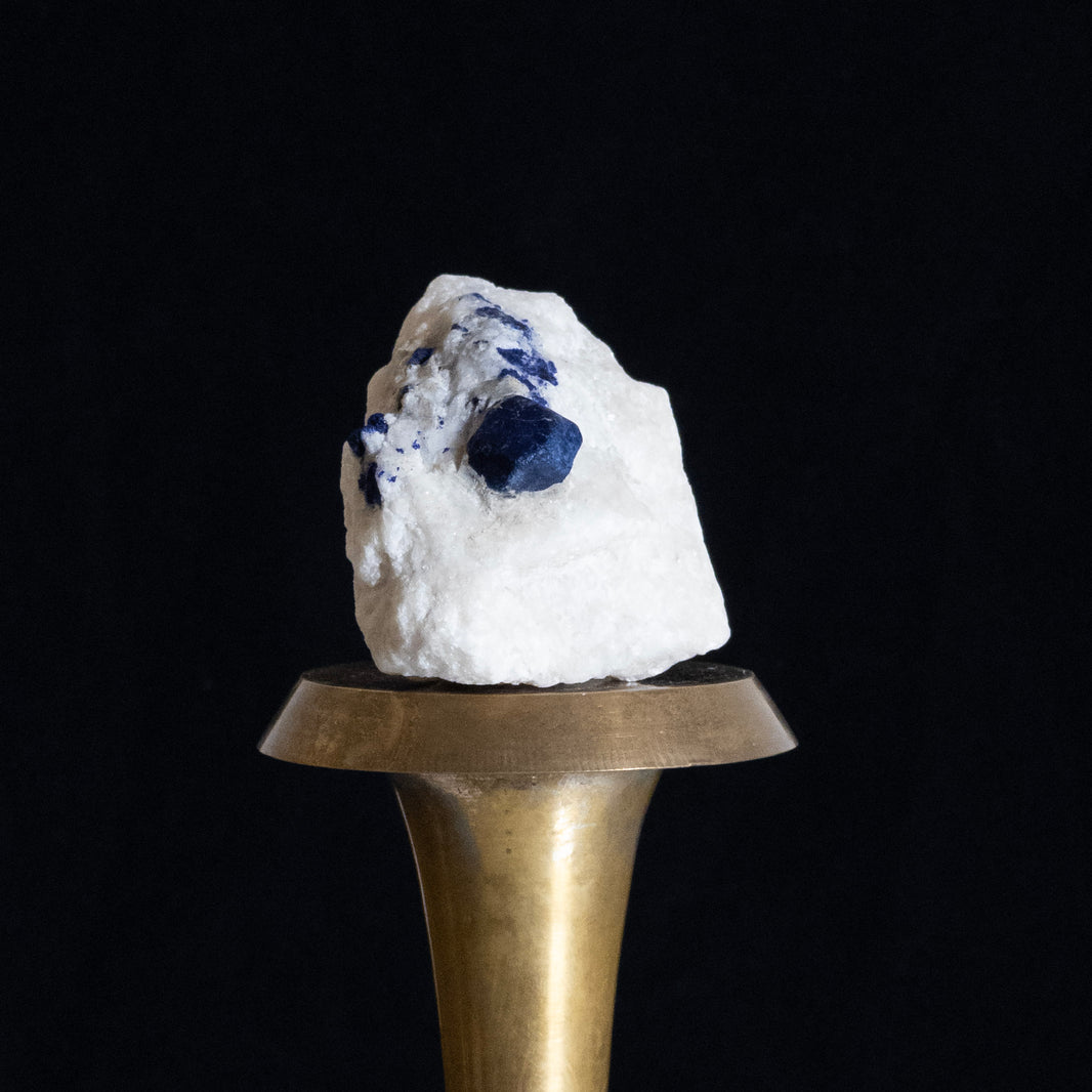 Lazurite on Calcite Matrix - Badakhshan, Afghanistan