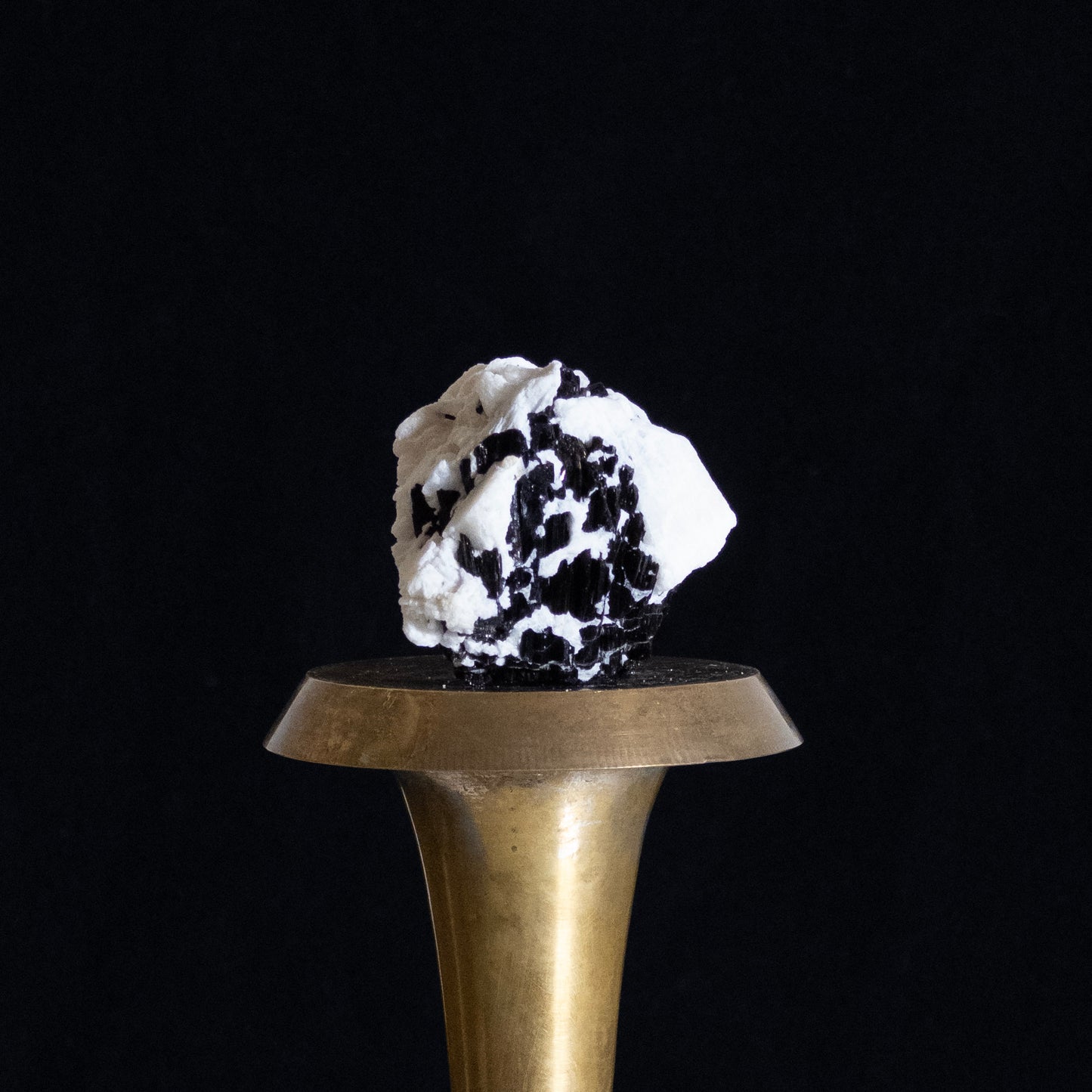 Black Tourmaline on Albite with Quartz - Kunar, Afghanistan