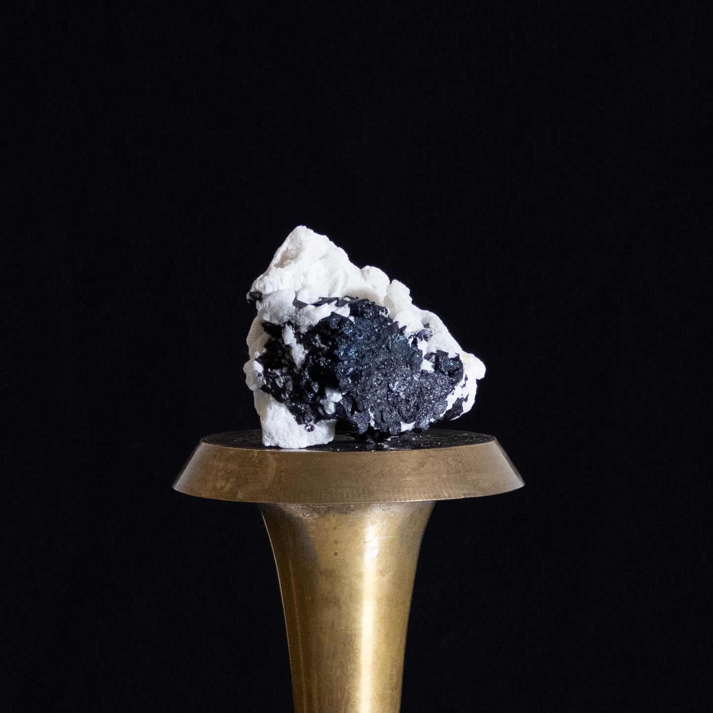 Black Tourmaline on Albite with Quartz - Kunar, Afghanistan