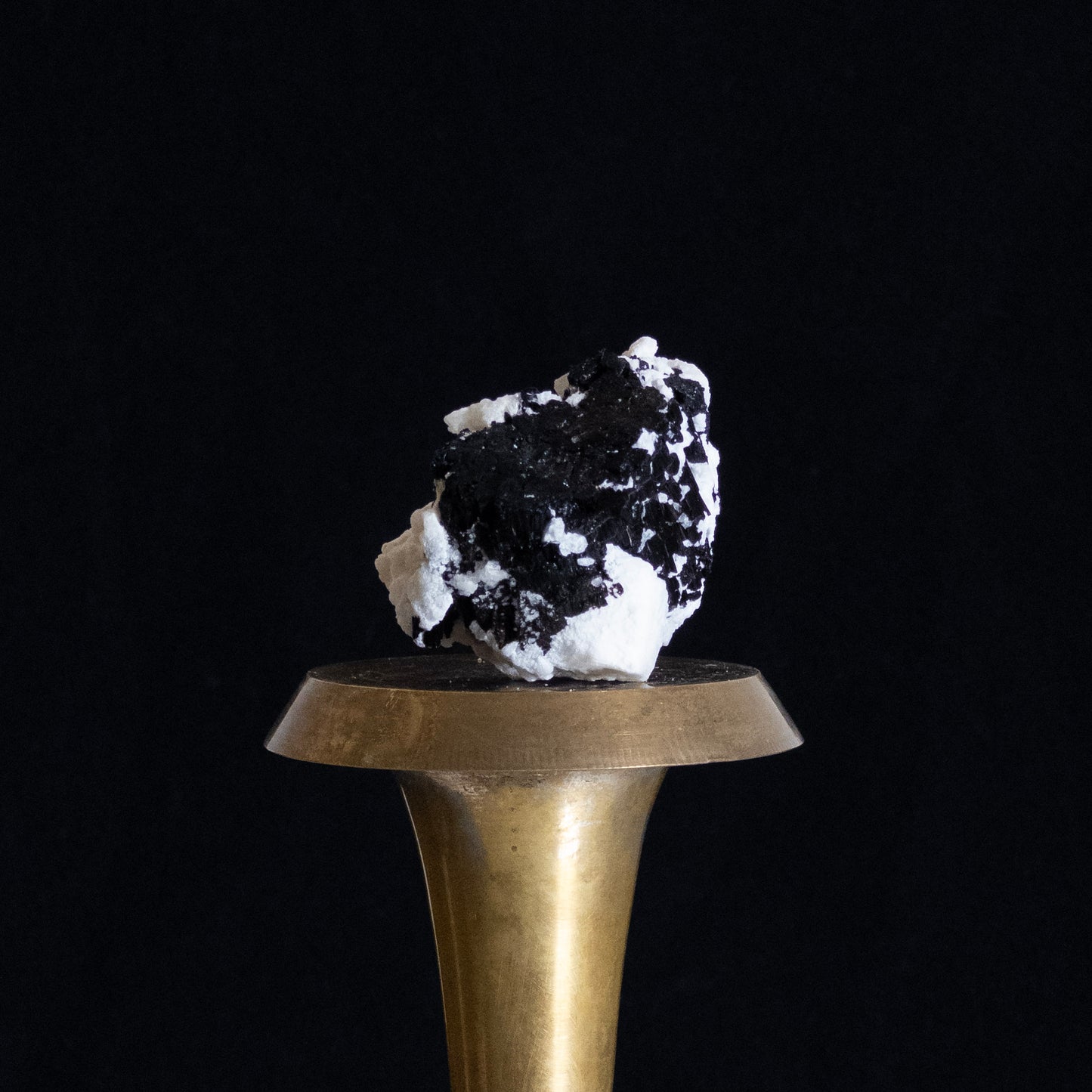 Black Tourmaline on Albite with Quartz - Kunar, Afghanistan
